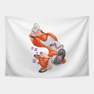 Sleeping fox named Liso Tapestry