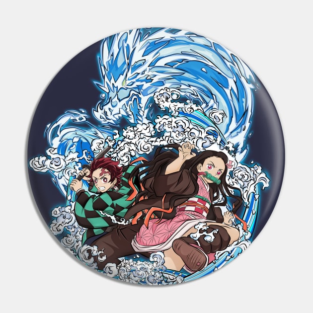 Water Breathing Dragon Pin