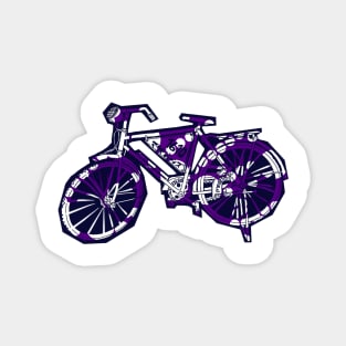 Purple Dot Bike Magnet