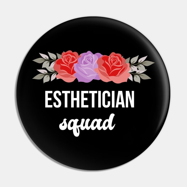 Esthetician Squad Makeup Artist Pin by TheBestHumorApparel