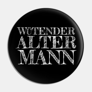 Wütender alter Mann Pin