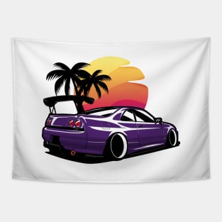 Purple Skyline R33 GTR Tapestry