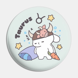 Taurus Loppi Tokki Bunny Zodiac Series Pin