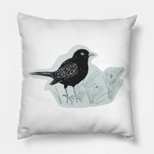 Blackbird Pillow