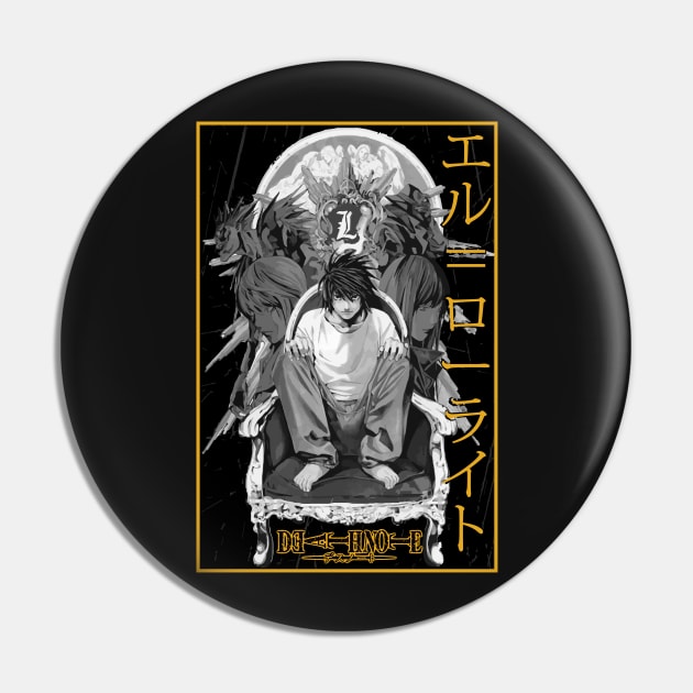 L lawliet Pin by Koburastyle