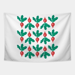 Radish Flat Lay Tapestry