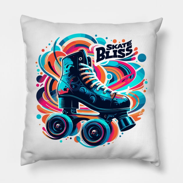 Skate skates Pillow by Vehicles-Art