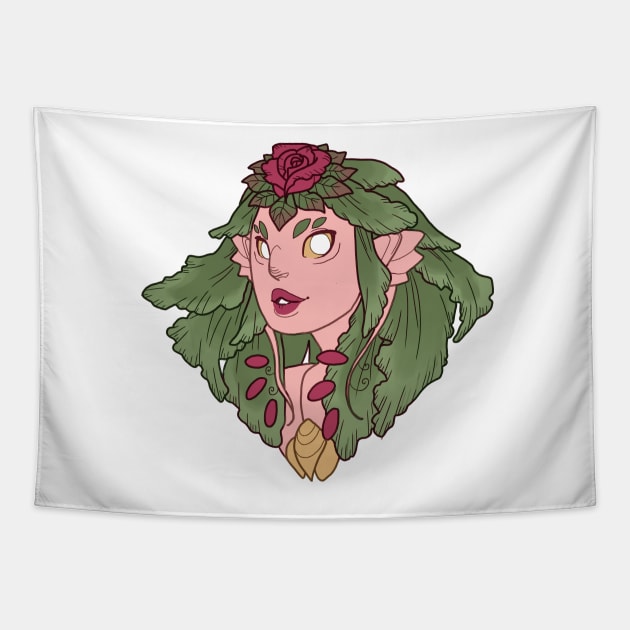 Flower Fairy Tapestry by kickingshoes