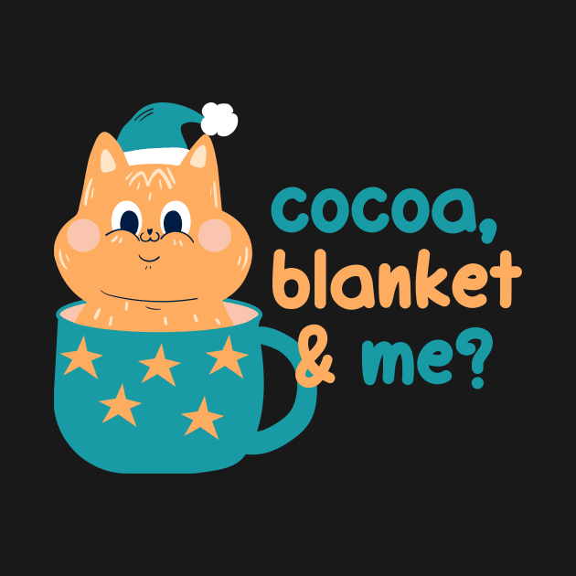 Cocoa, blanket & me? | Christmas Kitty Design by Enchantedbox