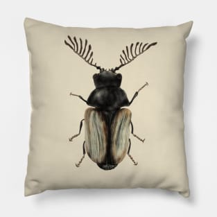 Cool beetle insect lover entomology art Pillow