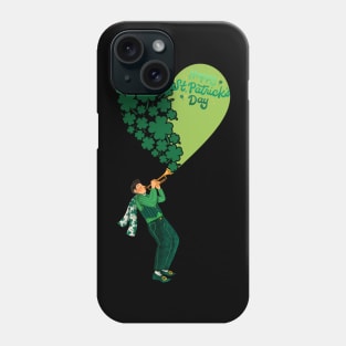 St Patrick heart music Phone Case