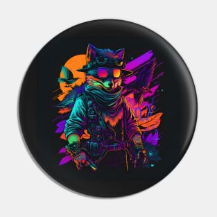 The Coolest Fox in Town Pin