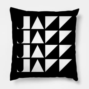 geometric jazz logo Pillow