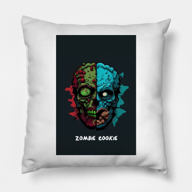 Zombie Cookies - A Deliciously Apocalyptic Trend Pillow by emmamarlene