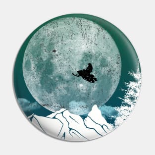 Snowmobile Freestyle - Green Night Pin