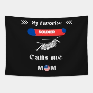 My Favorite SOLDIER Calls Me MOM Tapestry