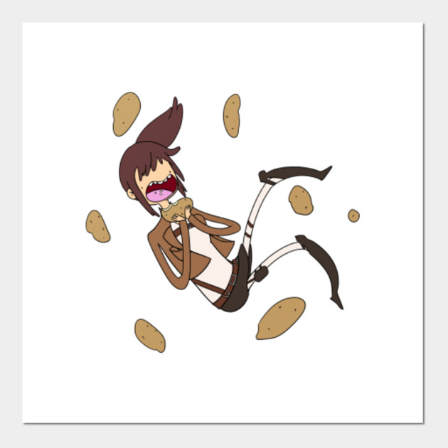 Sasha Potato Attack On Titan Posters And Art Prints Teepublic But your walls are better. sasha potato