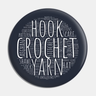 Crochet Word Cloud Pin