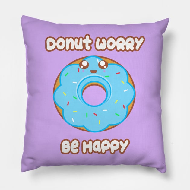 Donut Worry Pillow by rachybattlebot