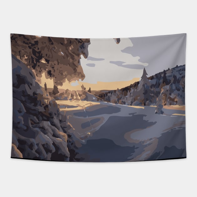 Missing Winter Wonderland Tapestry by Art by Ergate