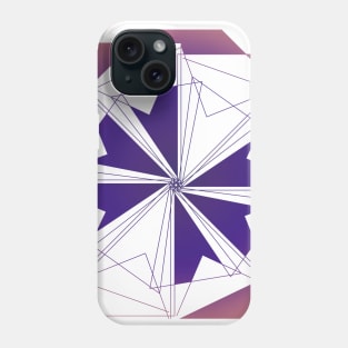 Geometric art abstract mandala purple Phone Case