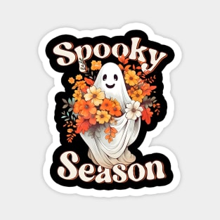 Retro Groovy Halloween Cute Spooky Season Funny Magnet