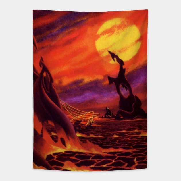 Vintage Science Fiction Tapestry by MasterpieceCafe