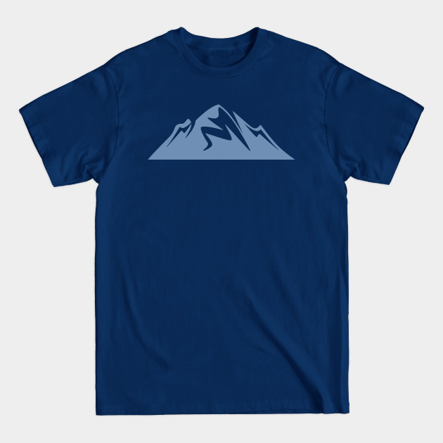 Disover Winter white mountains hiking mountaineering climbing design - Blue Mountain - T-Shirt