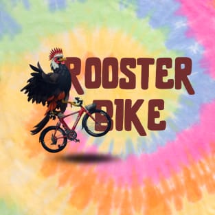 Funny Rooster Bike Animals Vintage T-Shirt