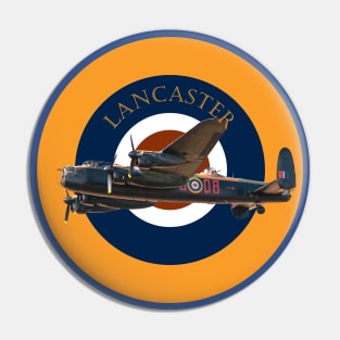 Lancaster Bomber in RAF Roundel Pin