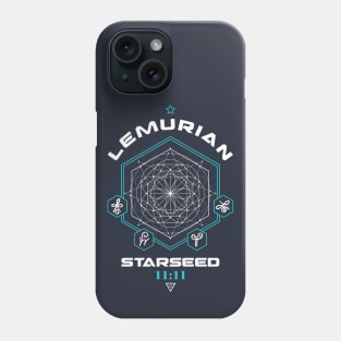 Lemurian Starseed Light Code Sacred Geometry 11:11 Phone Case