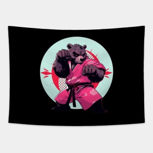 karate bear Tapestry