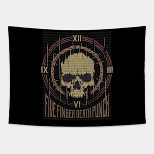 Five Finger Death Punch Vintage Skull Tapestry