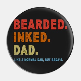 Bearded inked dad. Pin