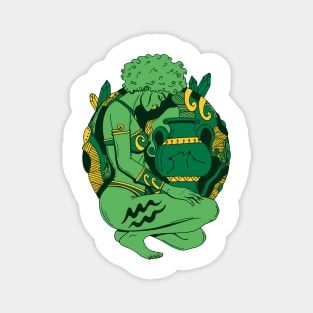 Forrest Green Aquarius Beauty Magnet