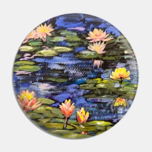 Water Lilies after Monet Pin