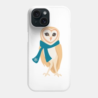 Winter Barn Owl Phone Case