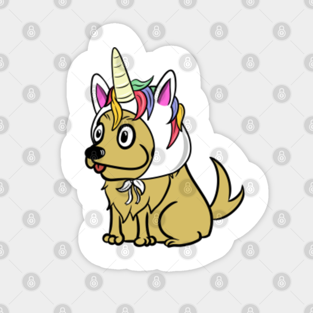 Golden Retriever Unicorn Hat Golden Retriever Sticker Teepublic Uk