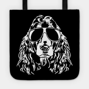 Funny Cocker Spaniel sunglasses cool dog Tote