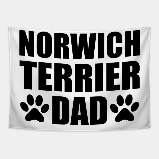 Norwich Terrier Dad Tapestry by KC Happy Shop