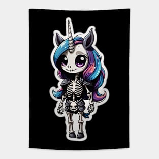 Skeleton Unicorn 2 Tapestry