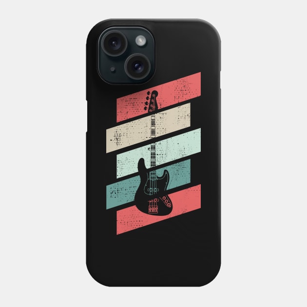 Retro Vintage J-Style Bass Guitar Phone Case by nightsworthy