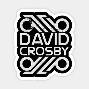 david crosby song writer vintage logo,fan art Magnet