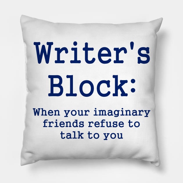 Writer's Block Defined Pillow by Naves