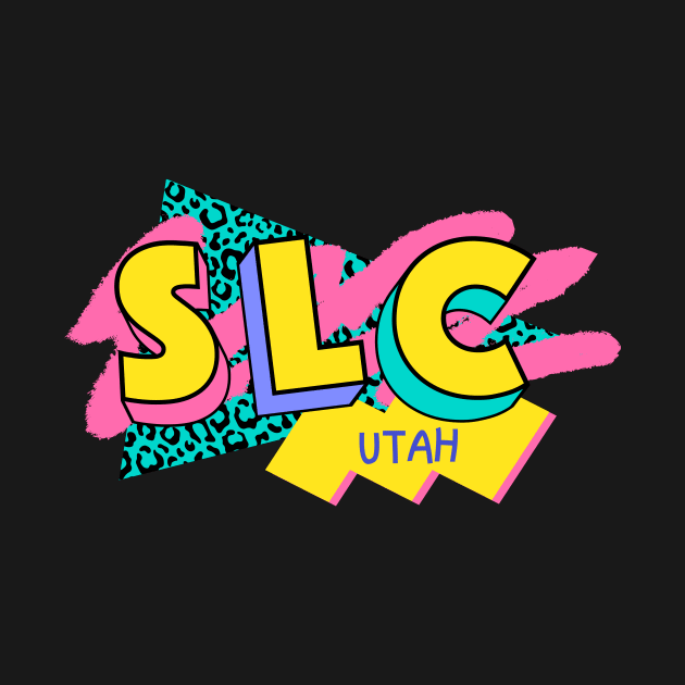 Salt Lake City, Utah Retro 90s Logo by SLAG_Creative