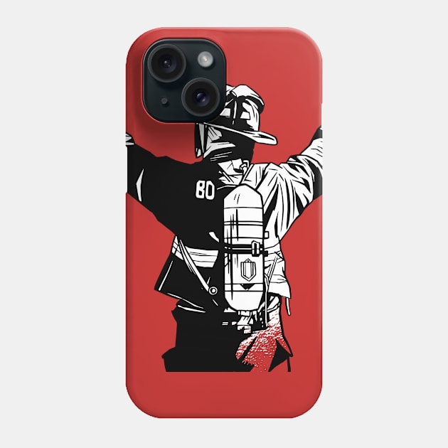 Rockin' Firefighter Phone Case by vexeltees