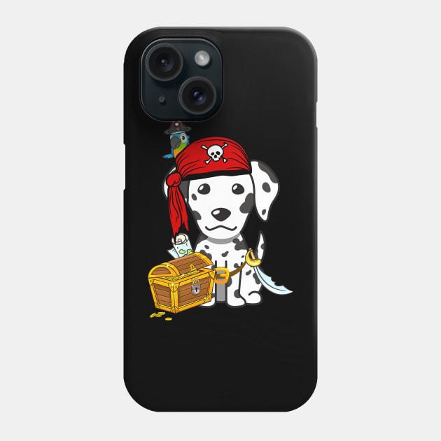 Funny dalmatian is a pirate Phone Case by Pet Station