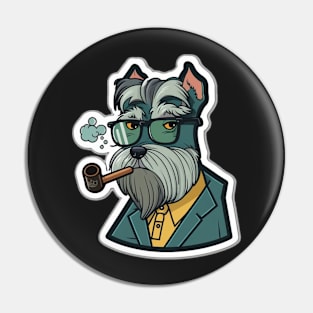 Professor Schnauzer 2 Sticker - Schnauzer Series Pin