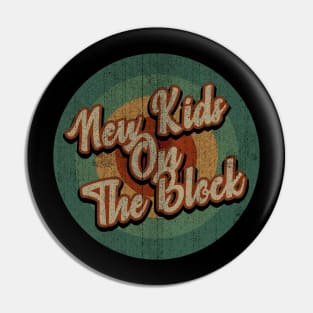 Circle Retro Vintage New Kids On The Block Pin