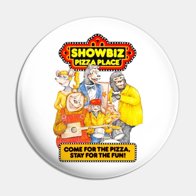 Come for the pizza Pin by Guitar Speak Podcast